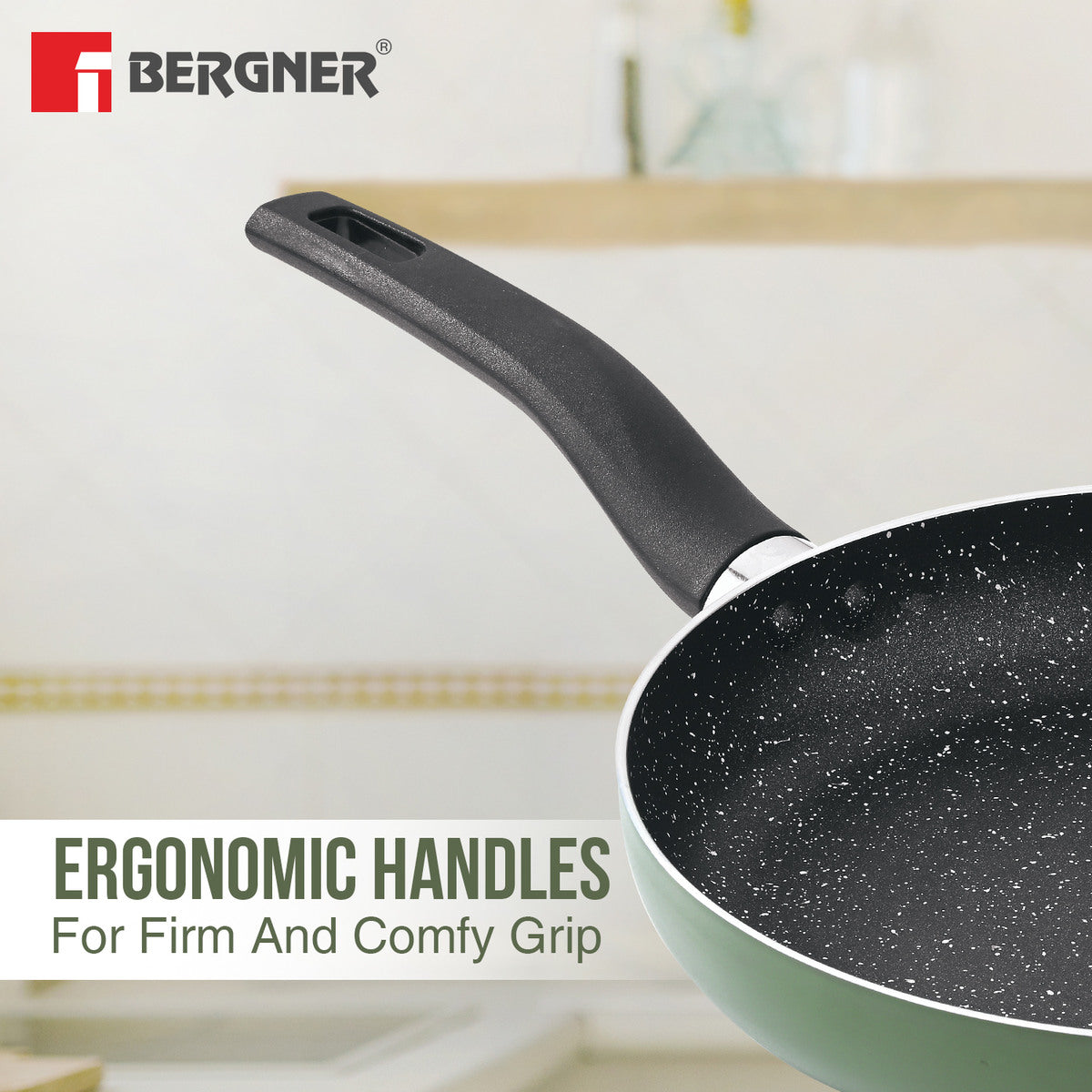 Dahlia 3-Layer Non-Stick Coating 3 Pcs Cookware Set - Induction Bottom