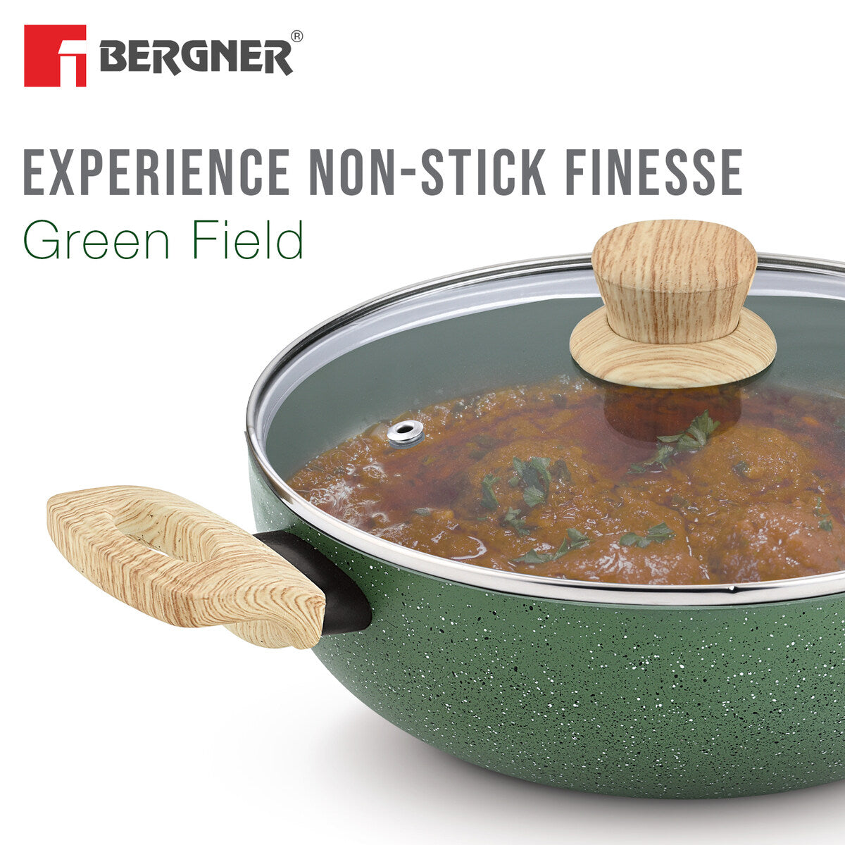 Greenfield Non-Stick 3 Pcs Cookware Set - Induction Bottom