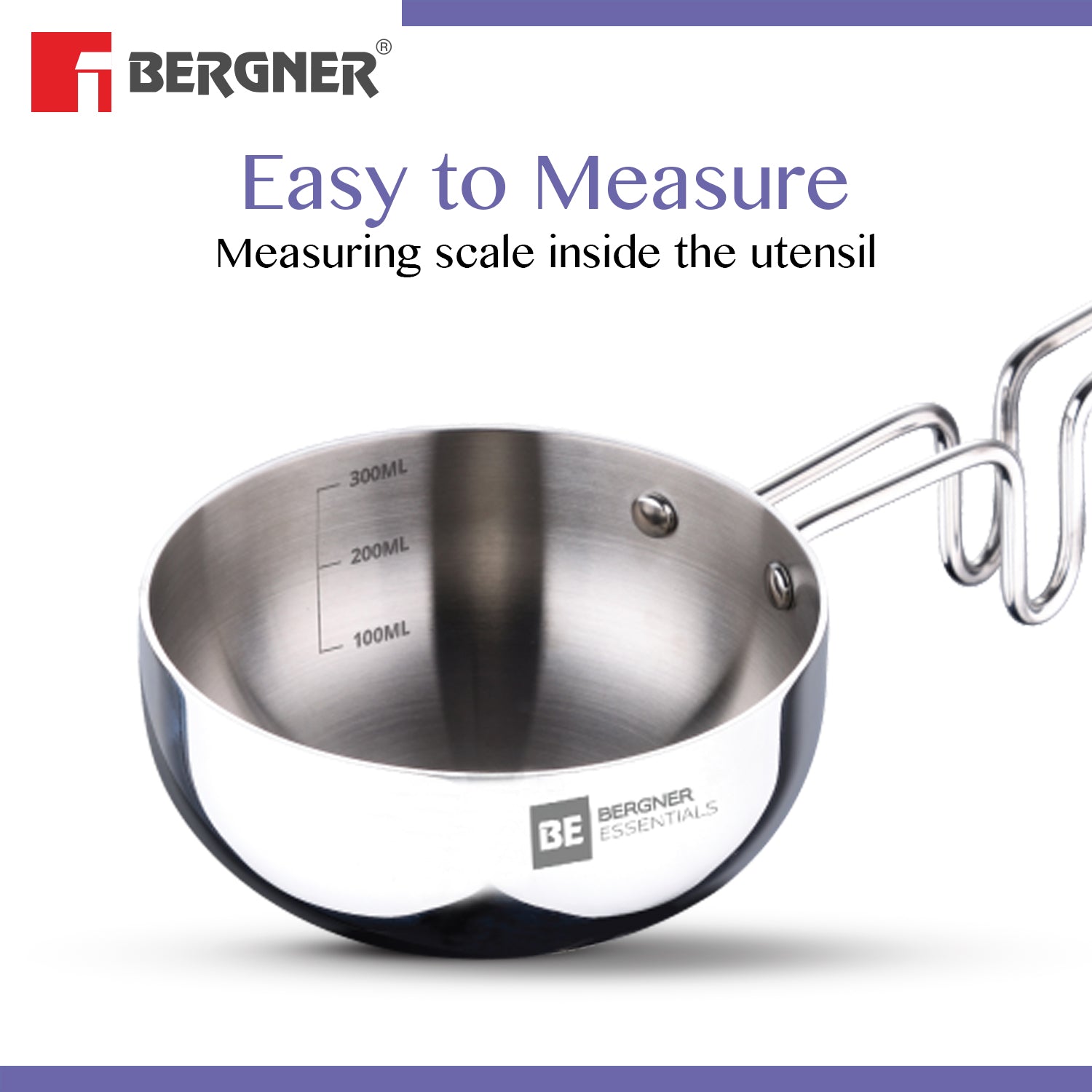 BE Essentials TriPly Stainless Steel 10cm / 300ml Tadka Pan