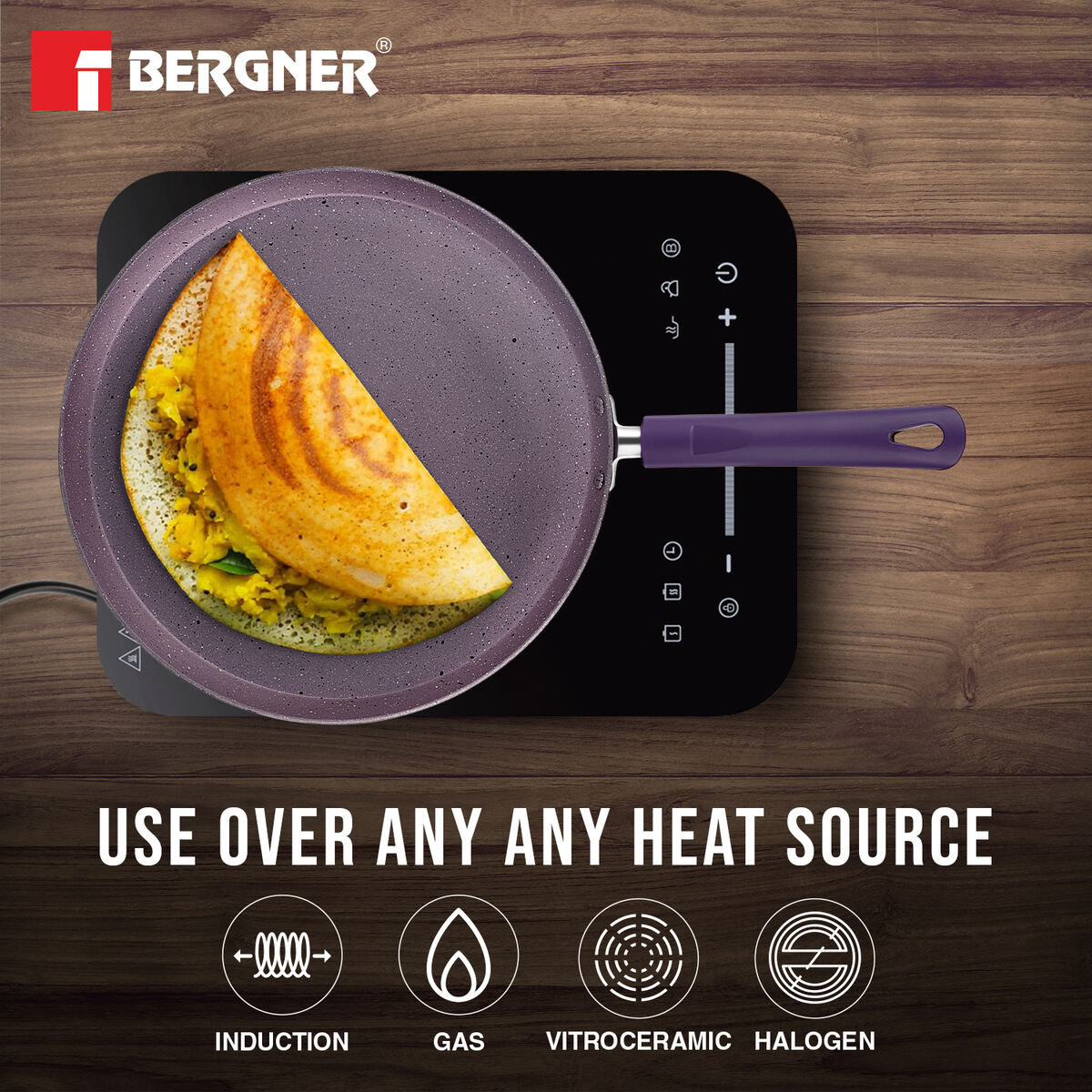 Vega Non-Stick 4 Pcs Cookware Set - Induction Bottom