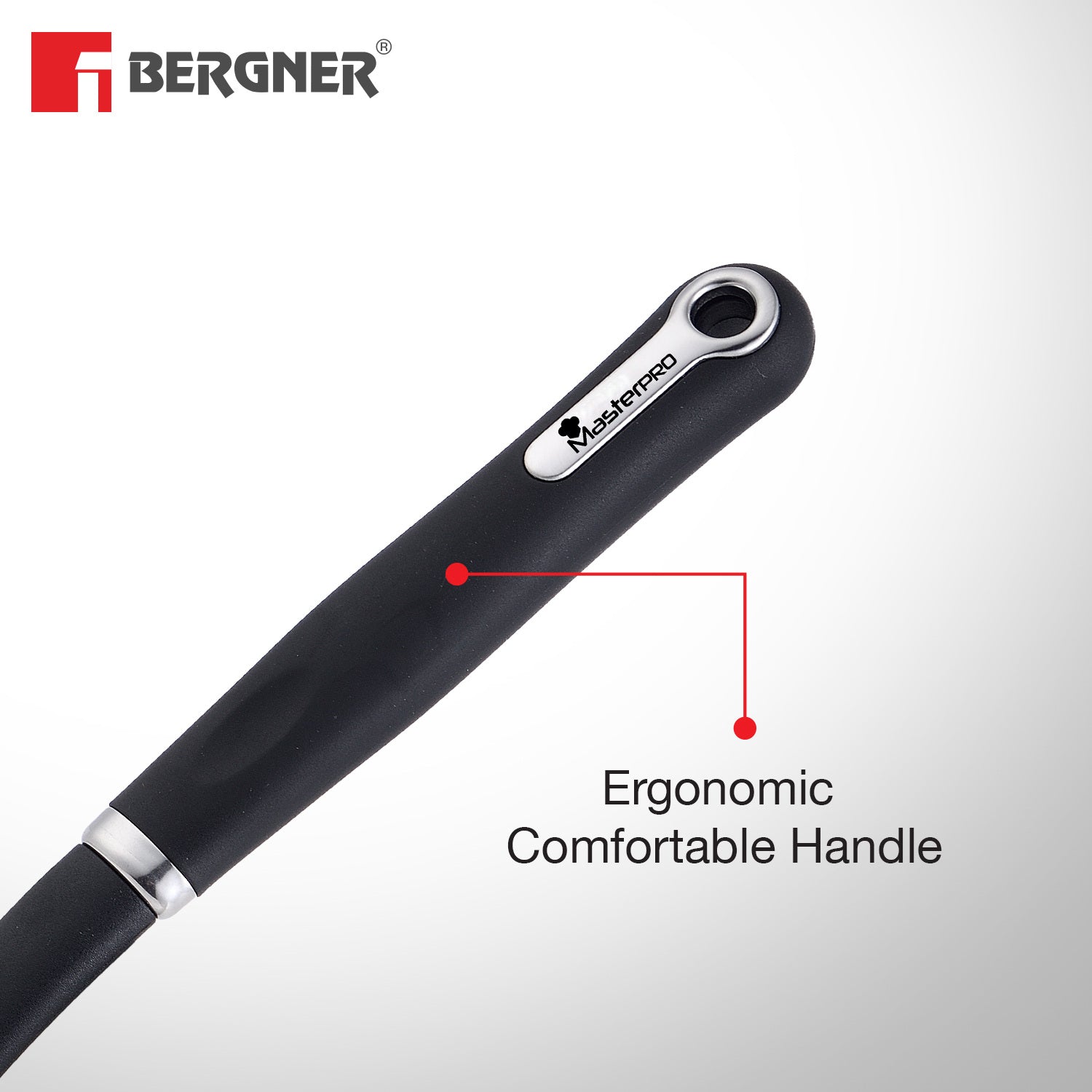 MasterPro 34.5cm Nylon Spaghetti Spoon, Non-Stick, Durable, Lightweight and Portable