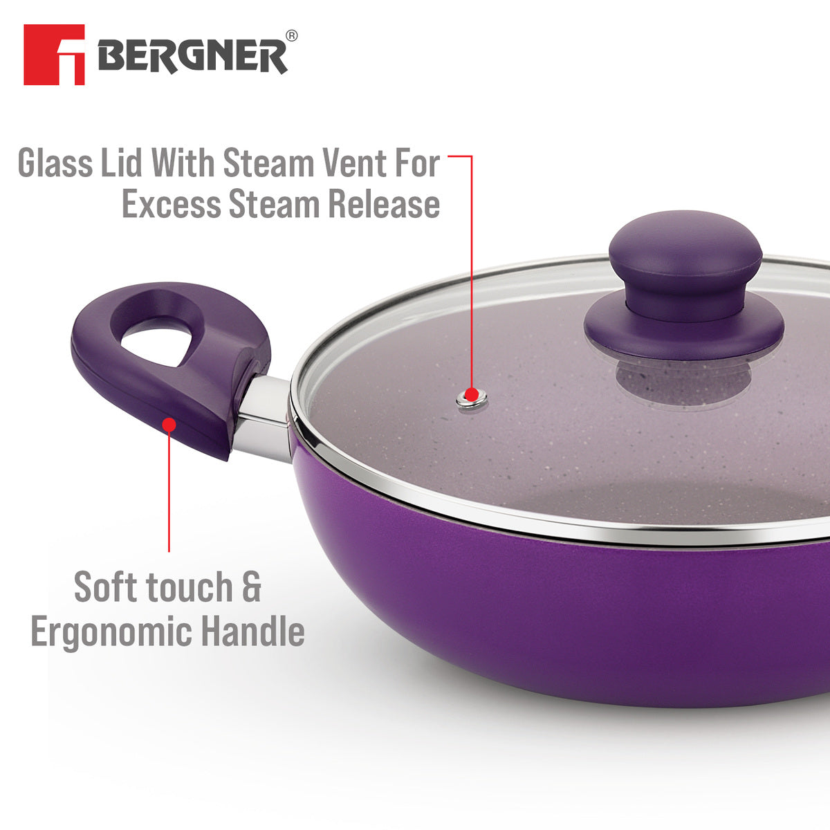 Vega Non-Stick 4 Pcs Cookware Set - Induction Bottom