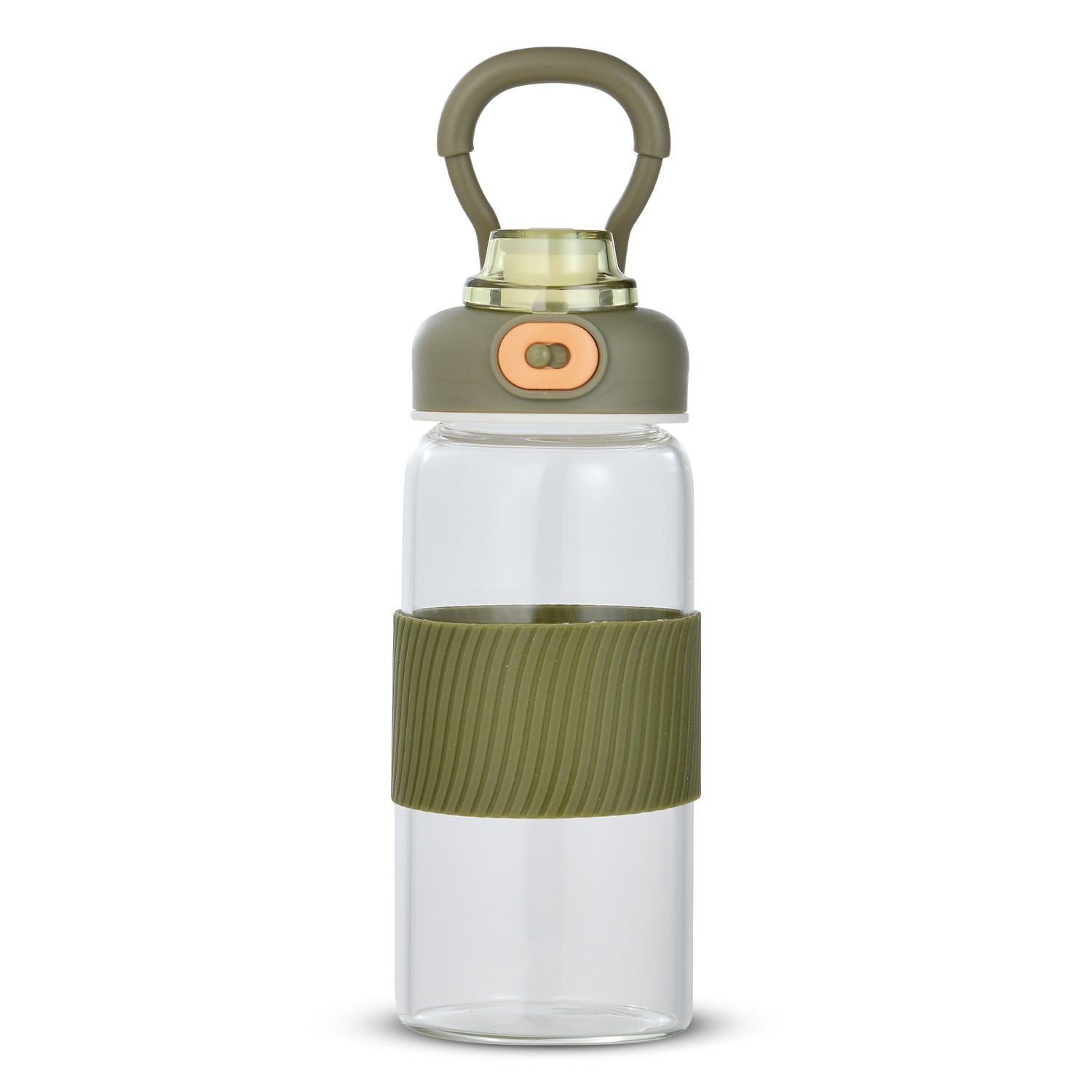 Borosilicate Glass Water Bottle (600ml), Leakproof