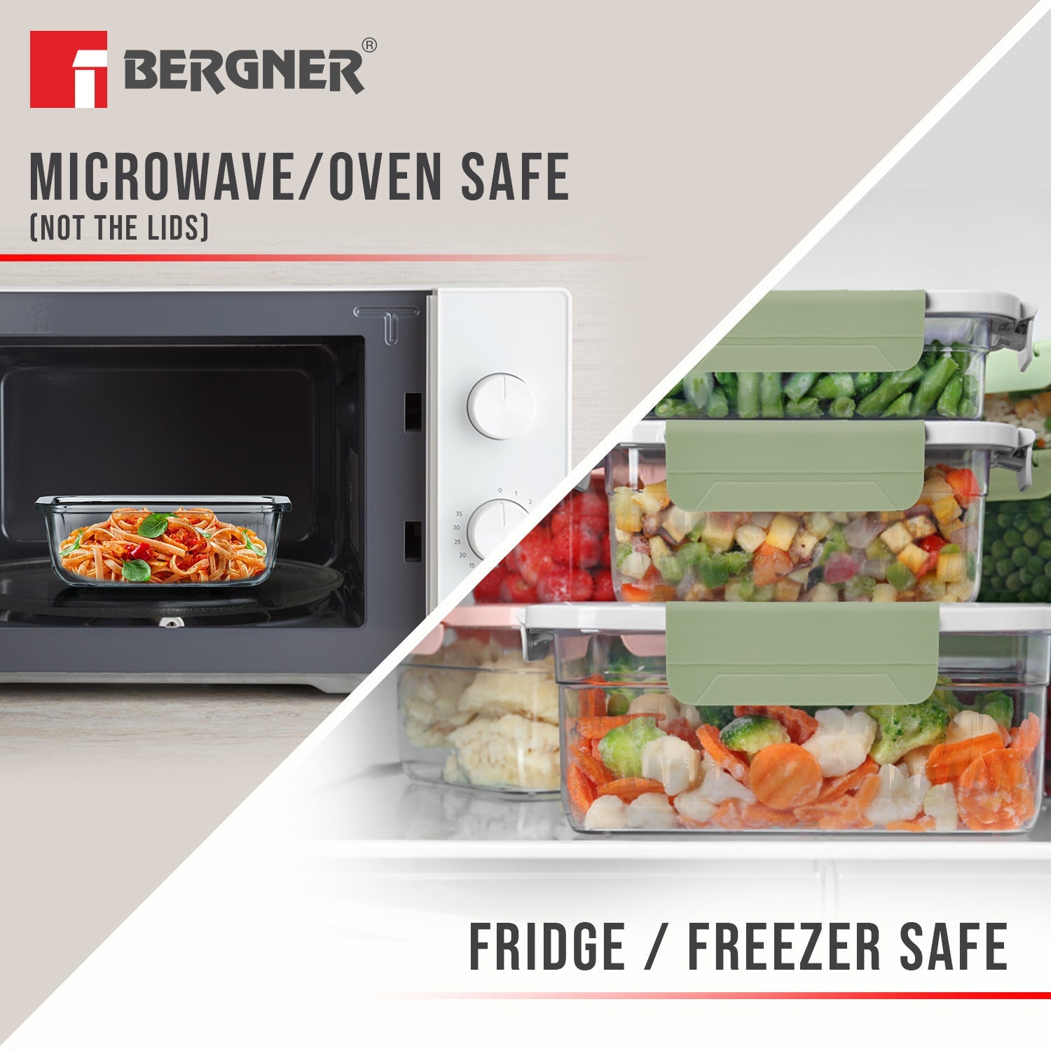 Smart Lock Borosilicate Glass Food Container, Air-Tight, Microwave and Oven Safe