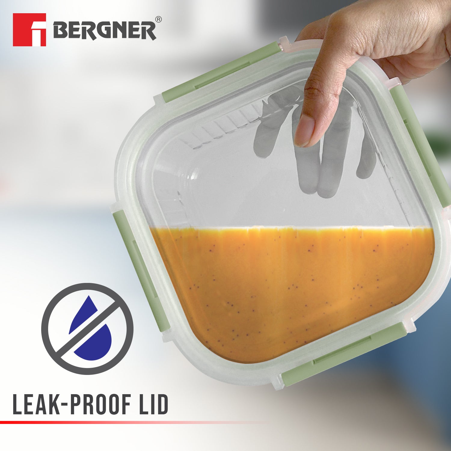 Smart Lock Borosilicate Glass Food Container, Air-Tight, Microwave and Oven Safe