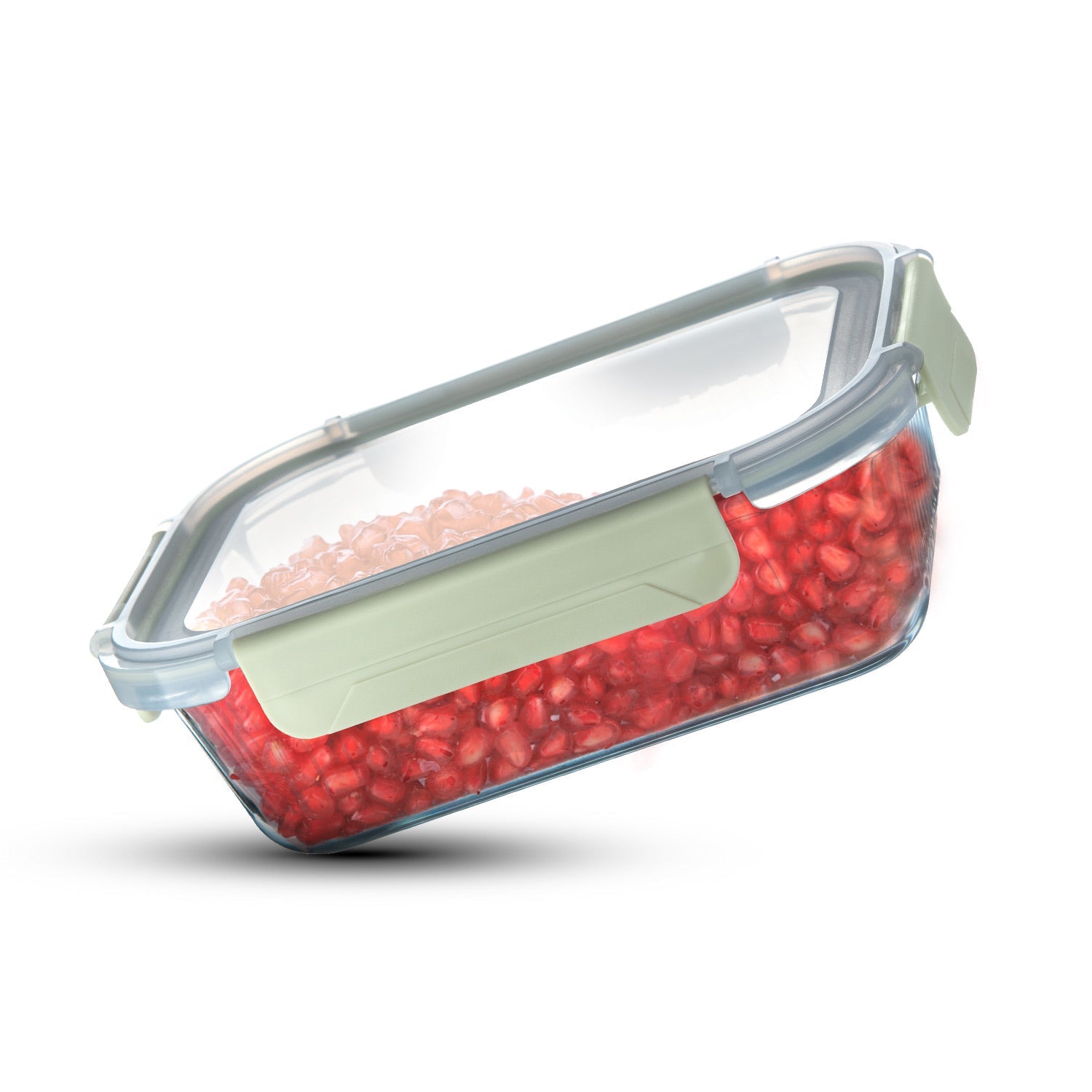 Smart Lock Borosilicate Glass Food Container, Air-Tight, Microwave and Oven Safe