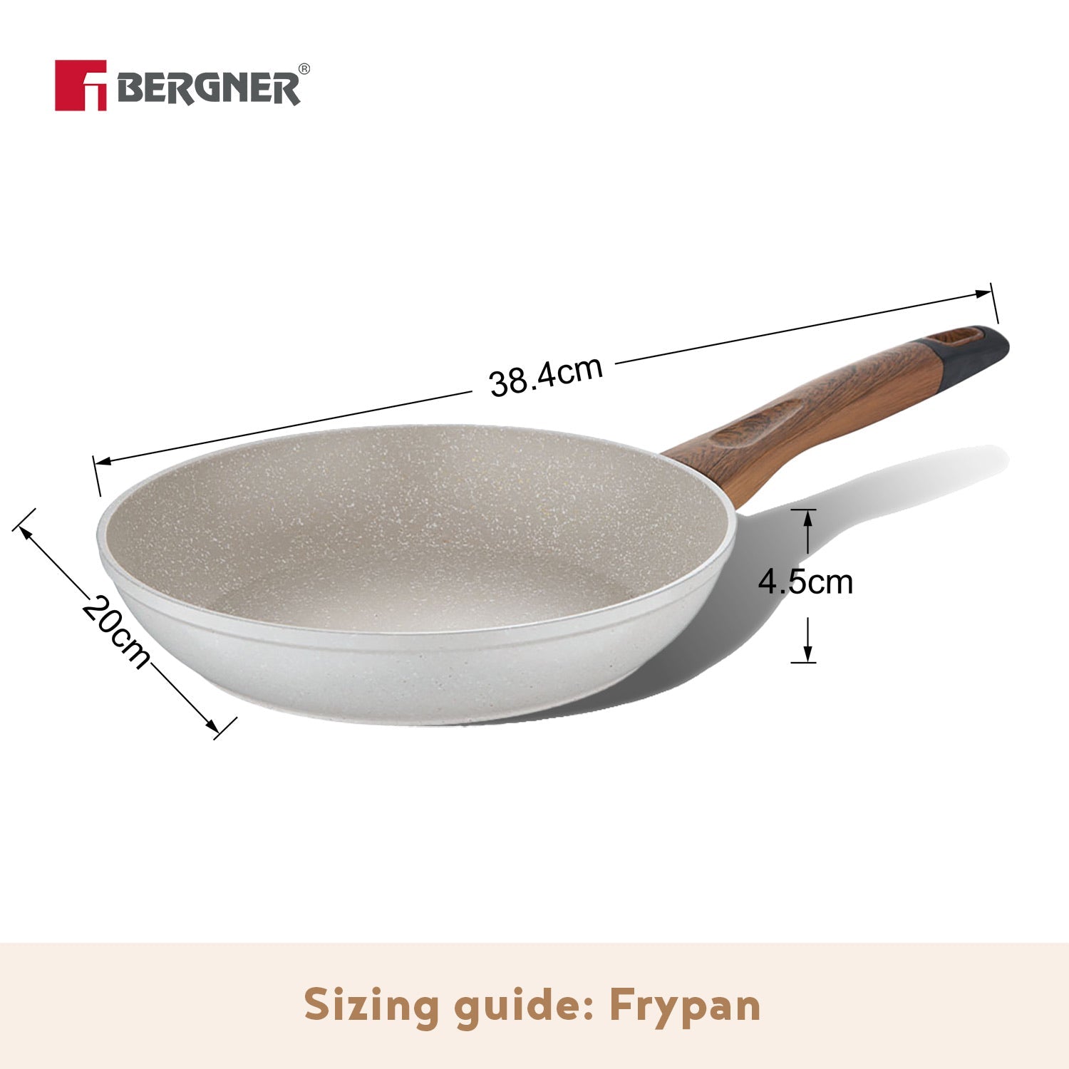 Naturally Forged Aluminum Frypan - Induction Bottom