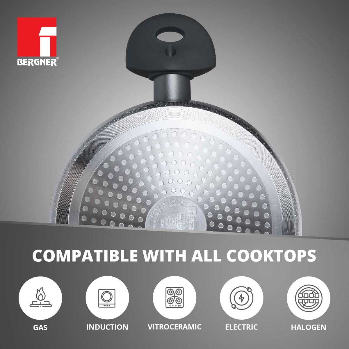 Orion Marble Non Stick 24cm (3.9 L) Casserole - Induction Bottom
