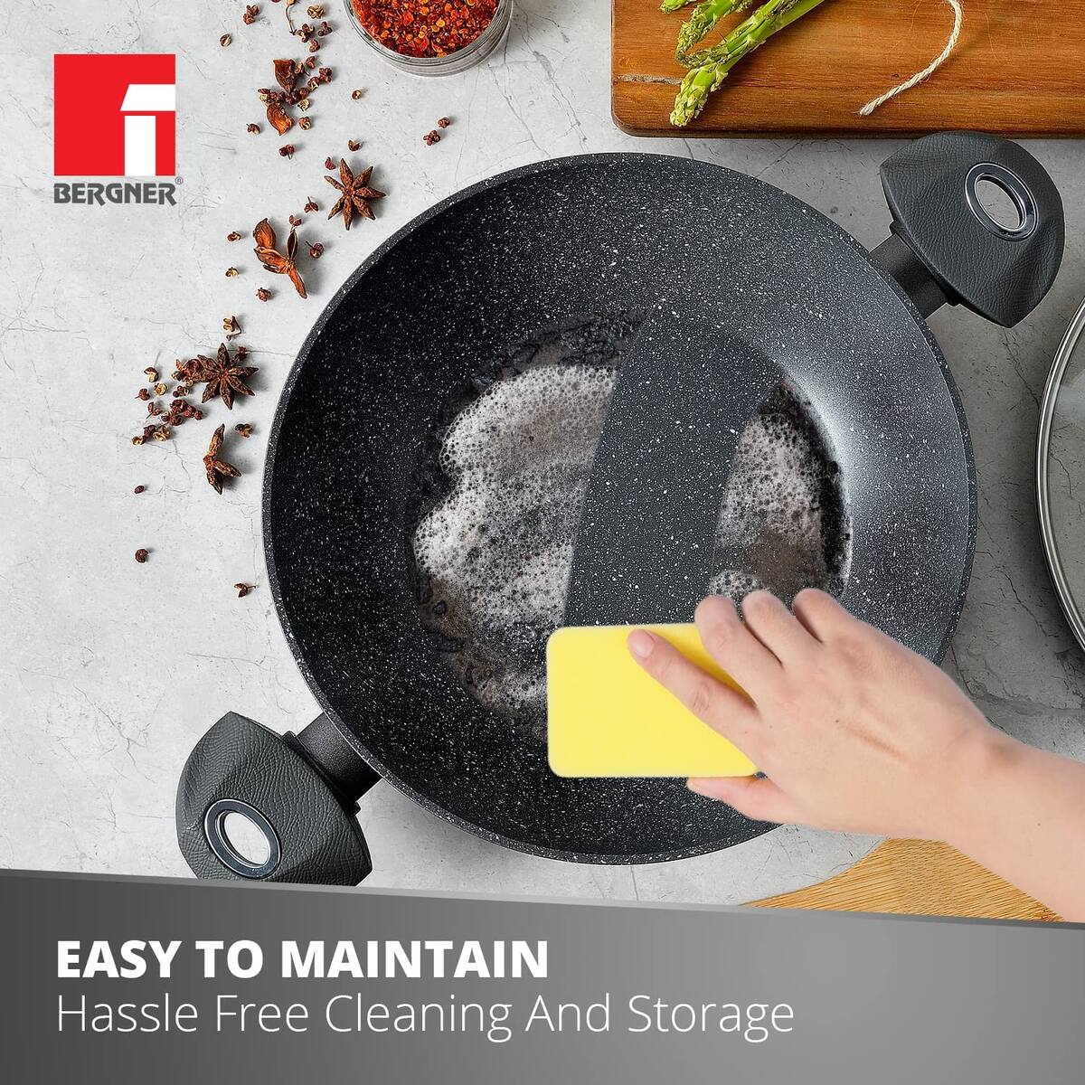 Orion Marble Non-Stick 24cm Kadai