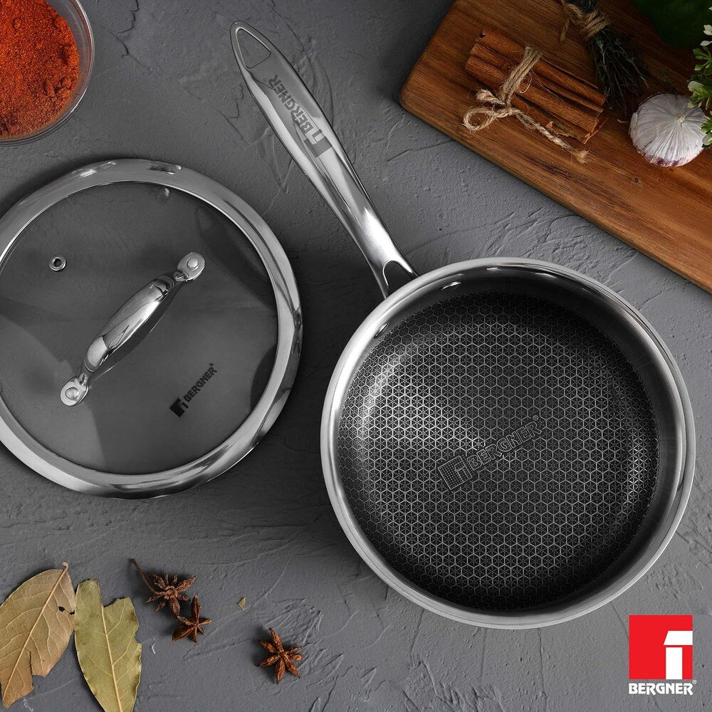 Hitech Tri-Ply Stainless Steel Non-Stick 16cm (1.6 L) Saucepan