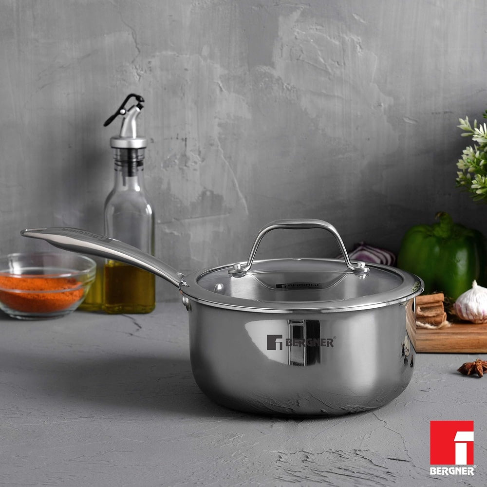 Hitech Tri-Ply Stainless Steel Non-Stick 16cm (1.6 L) Saucepan