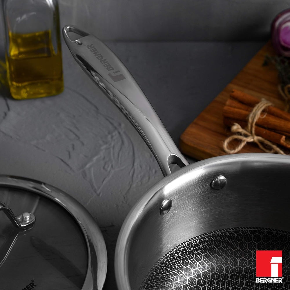 Hitech Tri-Ply Stainless Steel Non-Stick 16cm (1.6 L) Saucepan