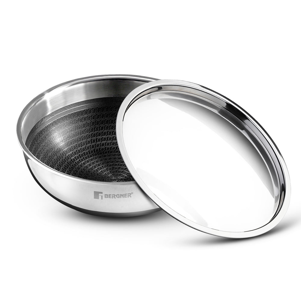 Hitech Tri-Ply Stainless Steel Non-Stick Tasra - Induction Bottom