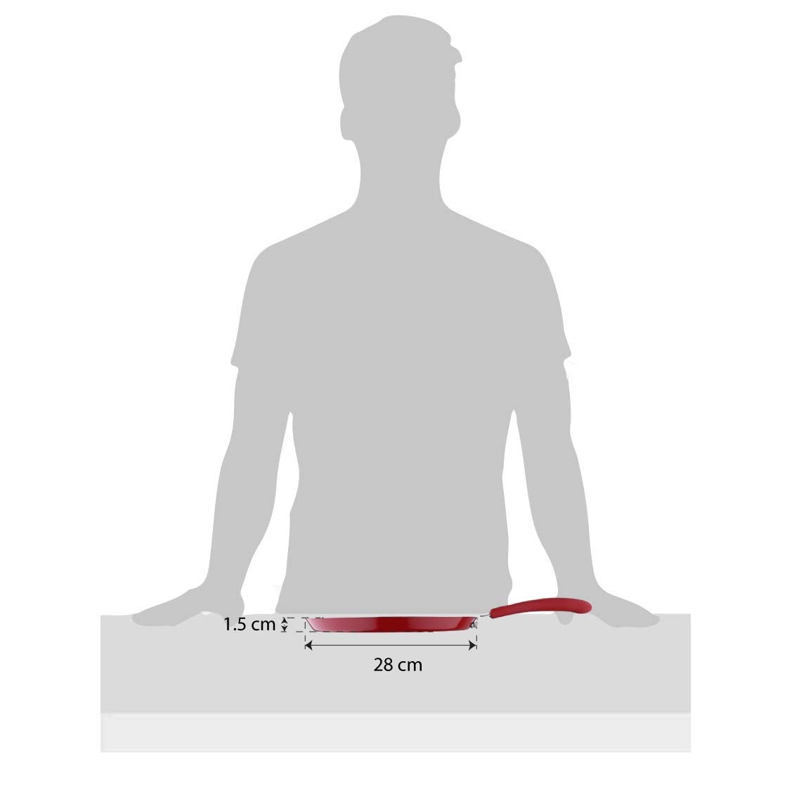 Bellini Plus 5-Layer Non-Stick Dosa Tawa - Induction Bottom