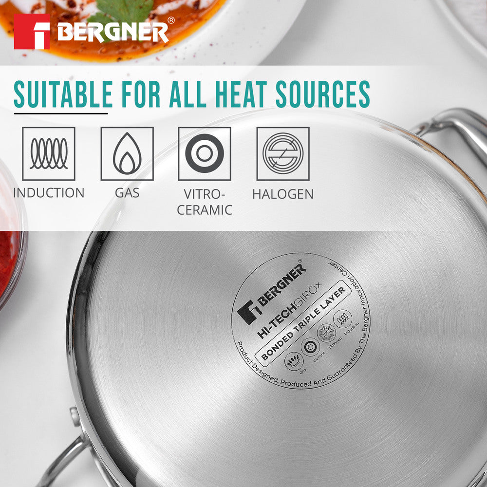 Hi-Tech Giro X Ceramic 24cm (3.3 L) Casserole - Induction Bottom