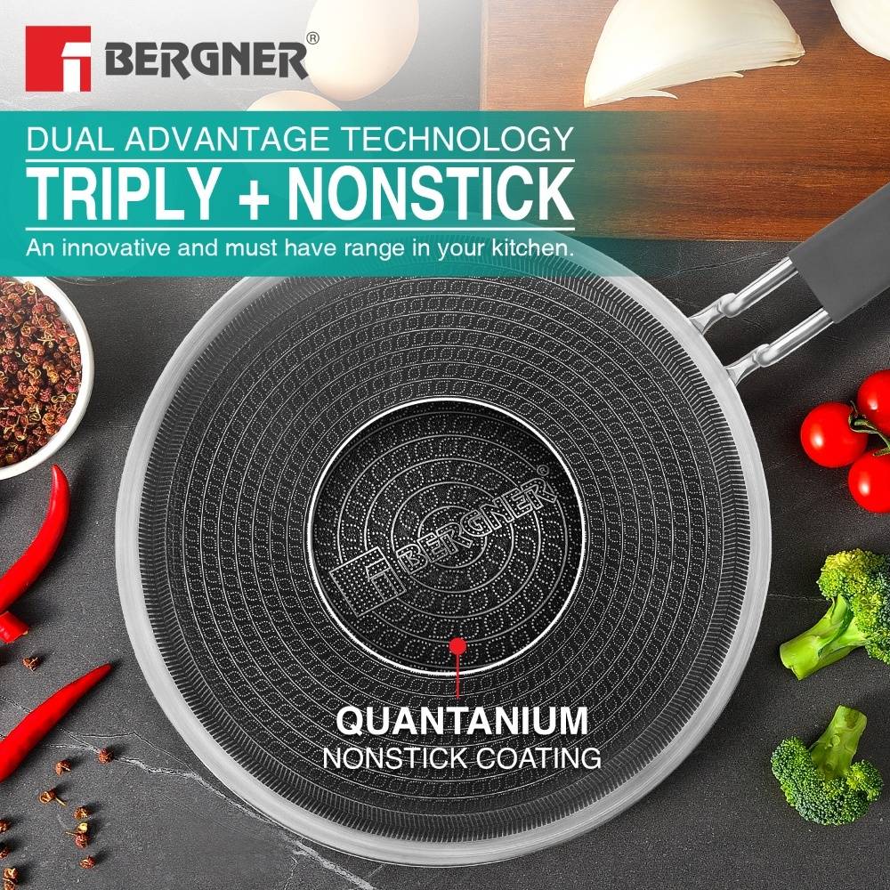 Hi-Tech Tri-Ply Stainless Steel 28cm Non-Stick Roti Tawa