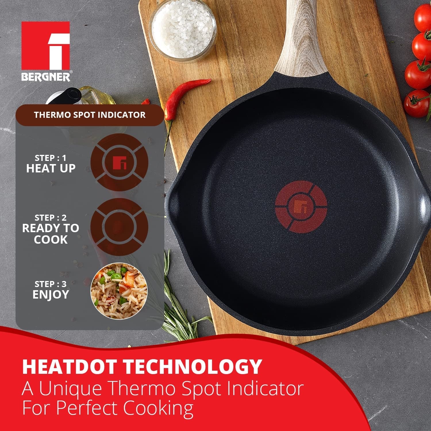 Ultimate ILag Marble Non-Stick Frypan 28 cm, 2.5 Litres, Induction Bottom