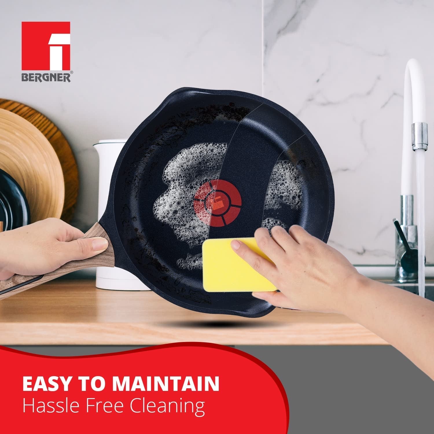 Ultimate ILag Marble Non-Stick Frypan 28 cm, 2.5 Litres, Induction Bottom