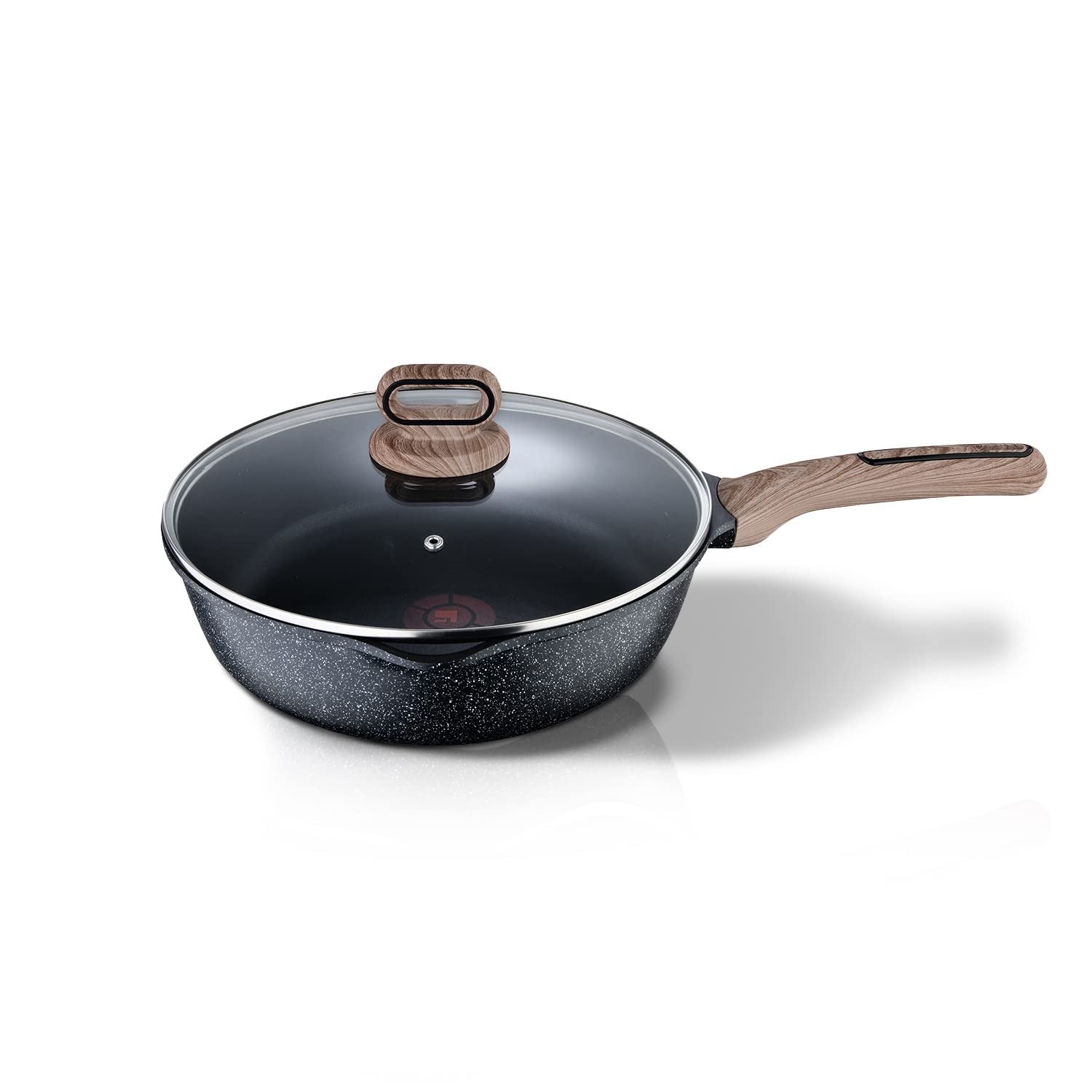 Ultimate ILag Marble Non-Stick Deep Frypan 28 cm, 3.2 Litres, Induction Bottom