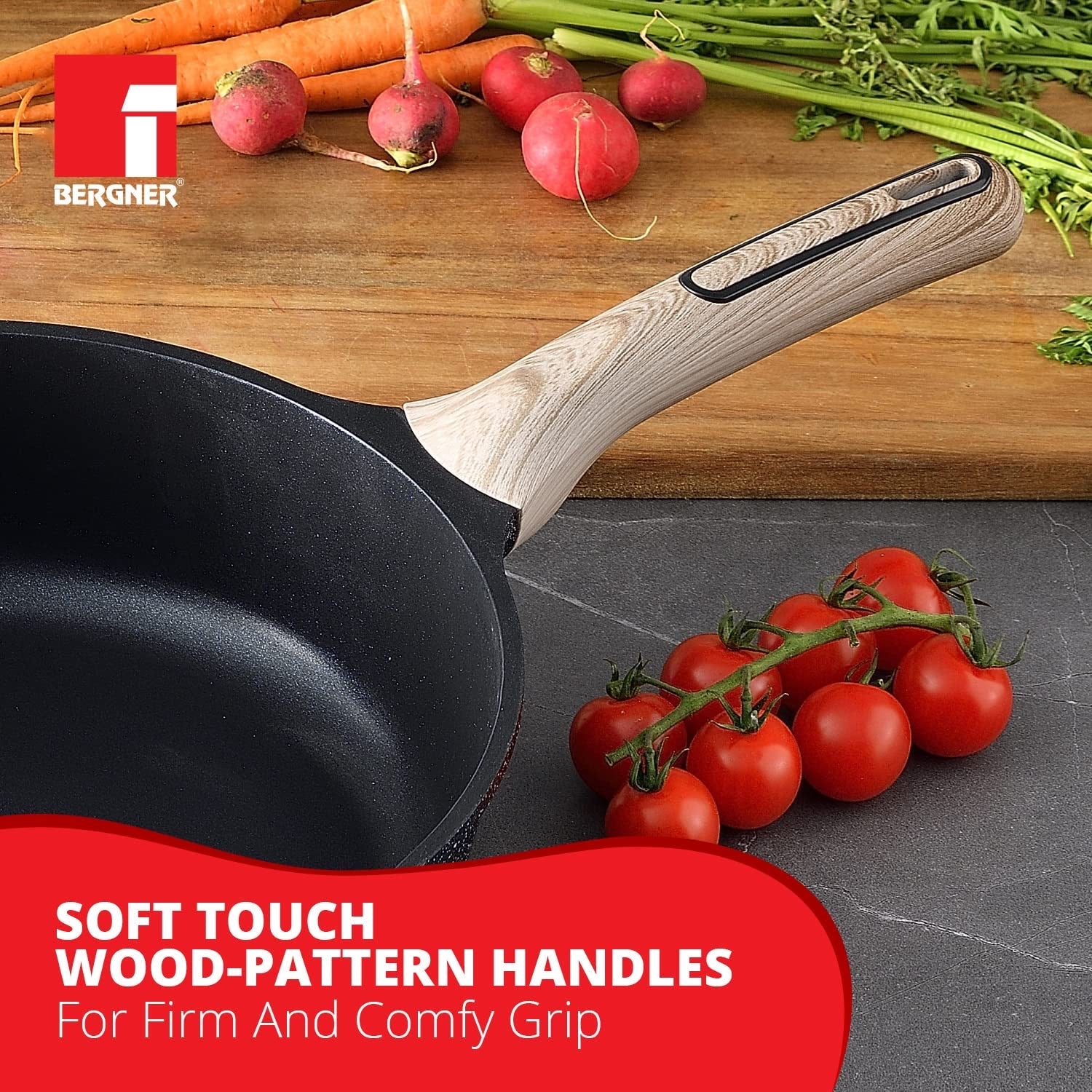 Ultimate ILag Marble Non-Stick Deep Frypan 28 cm, 3.2 Litres, Induction Bottom