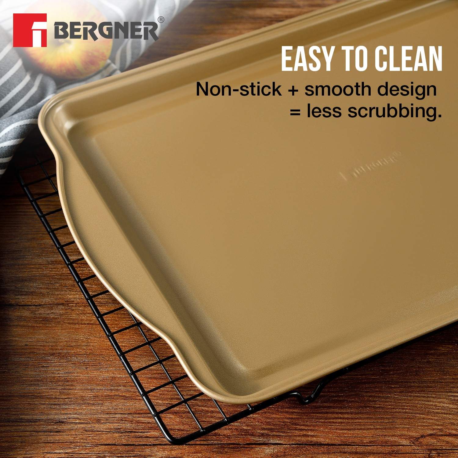 Cento Carbon Steel Rectangle Large Oven Tray 38.5x26cm