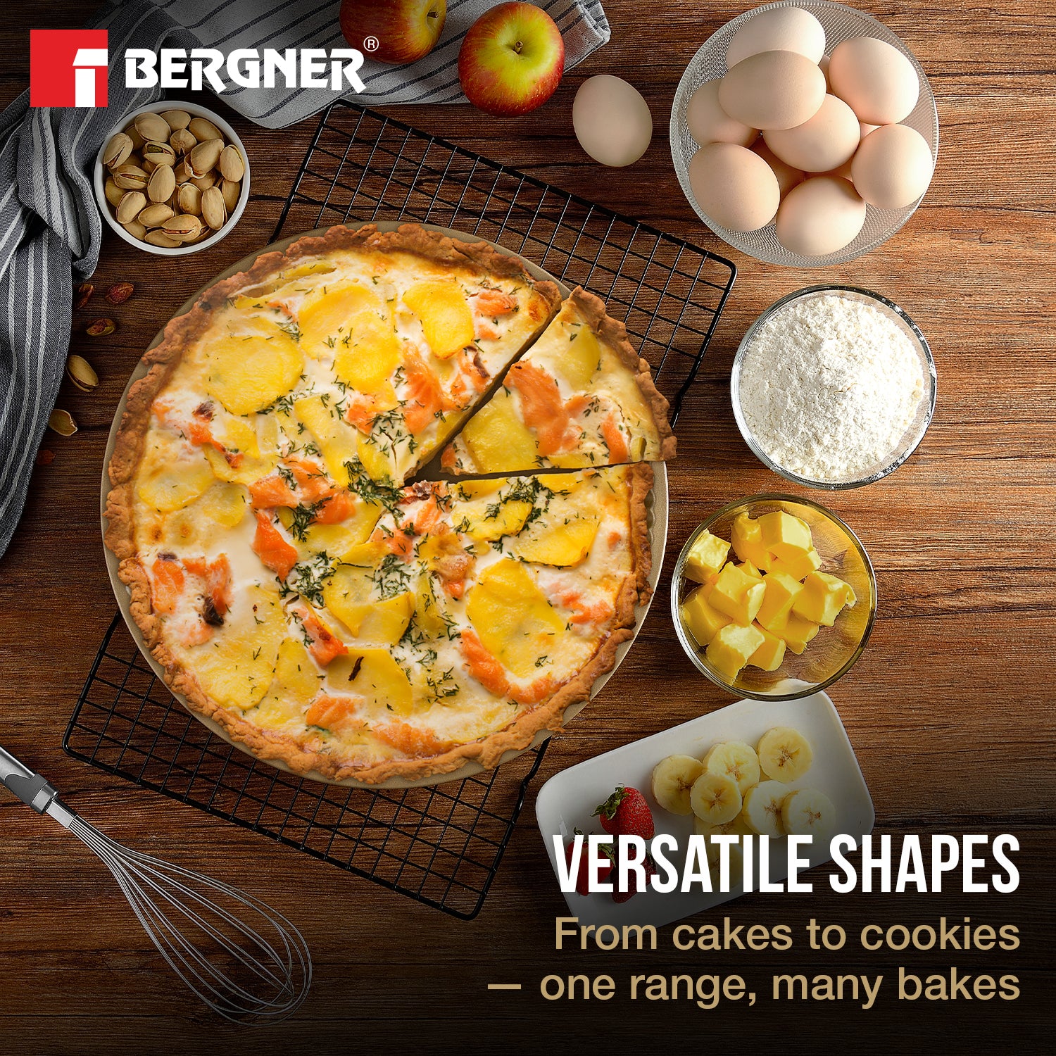 Cento Carbon Steel Non Stick 31cm Tarte Pan