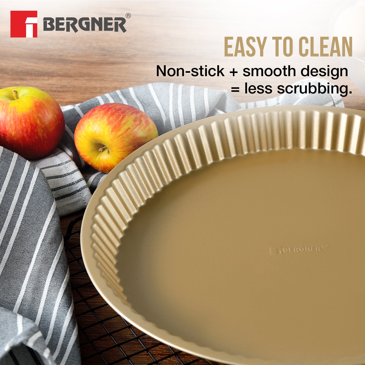 Cento Carbon Steel Non Stick 31cm Tarte Pan