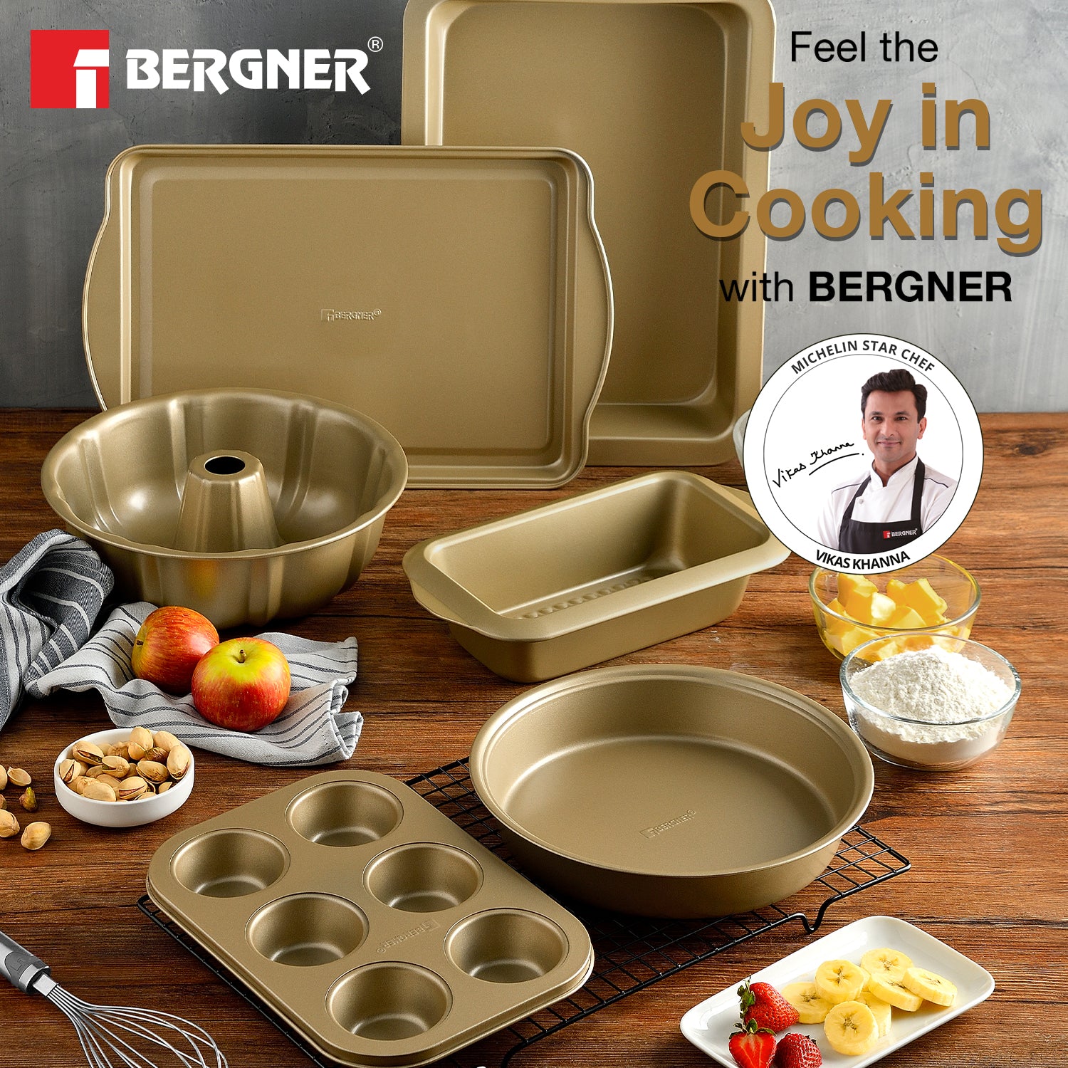 Cento Carbon Steel 3 Pcs Bakeware Set