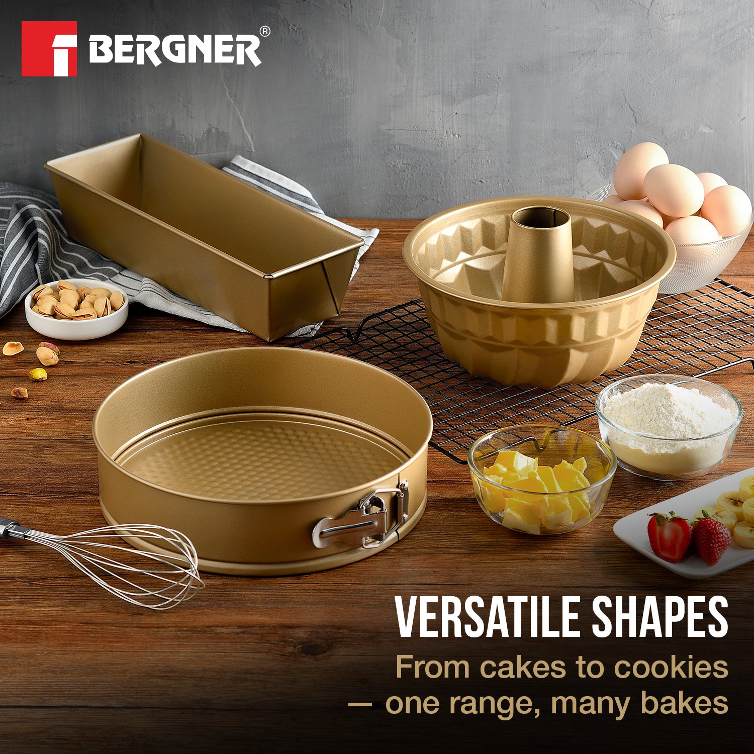 Cento Carbon Steel 3 Pcs Bakeware Set