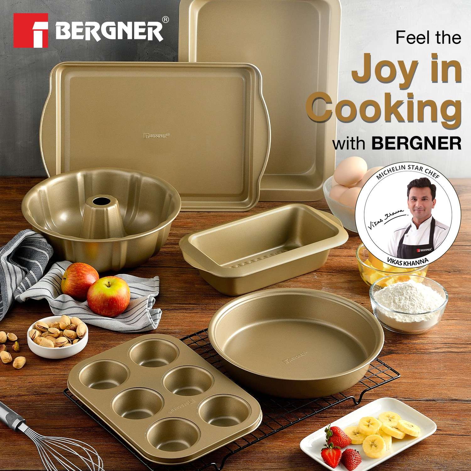 Cento Carbon Steel Square Springfrom Pan 24x24cm