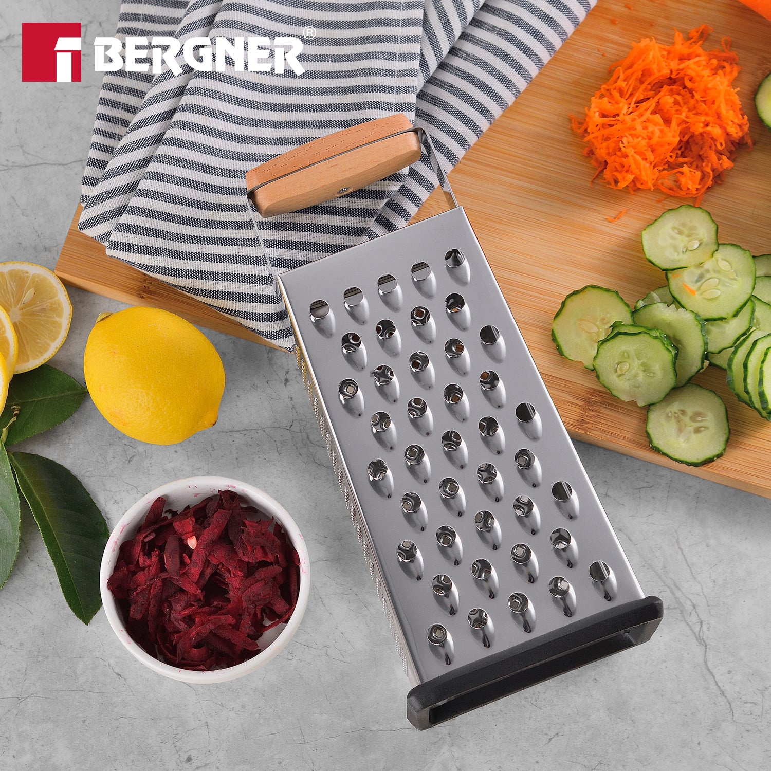 Naturally Stainless Steel 4 Sides Multi Function Grater