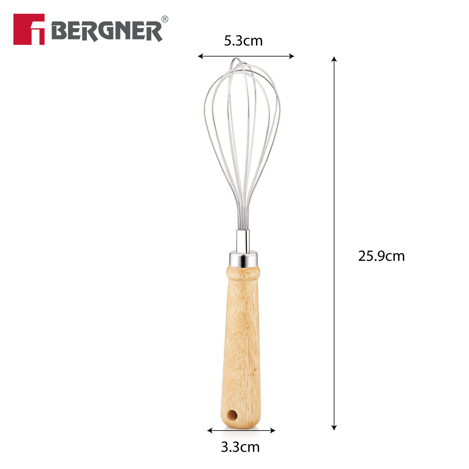 Essential Plus Stainless Steel Manual Hand Whisk 26cm