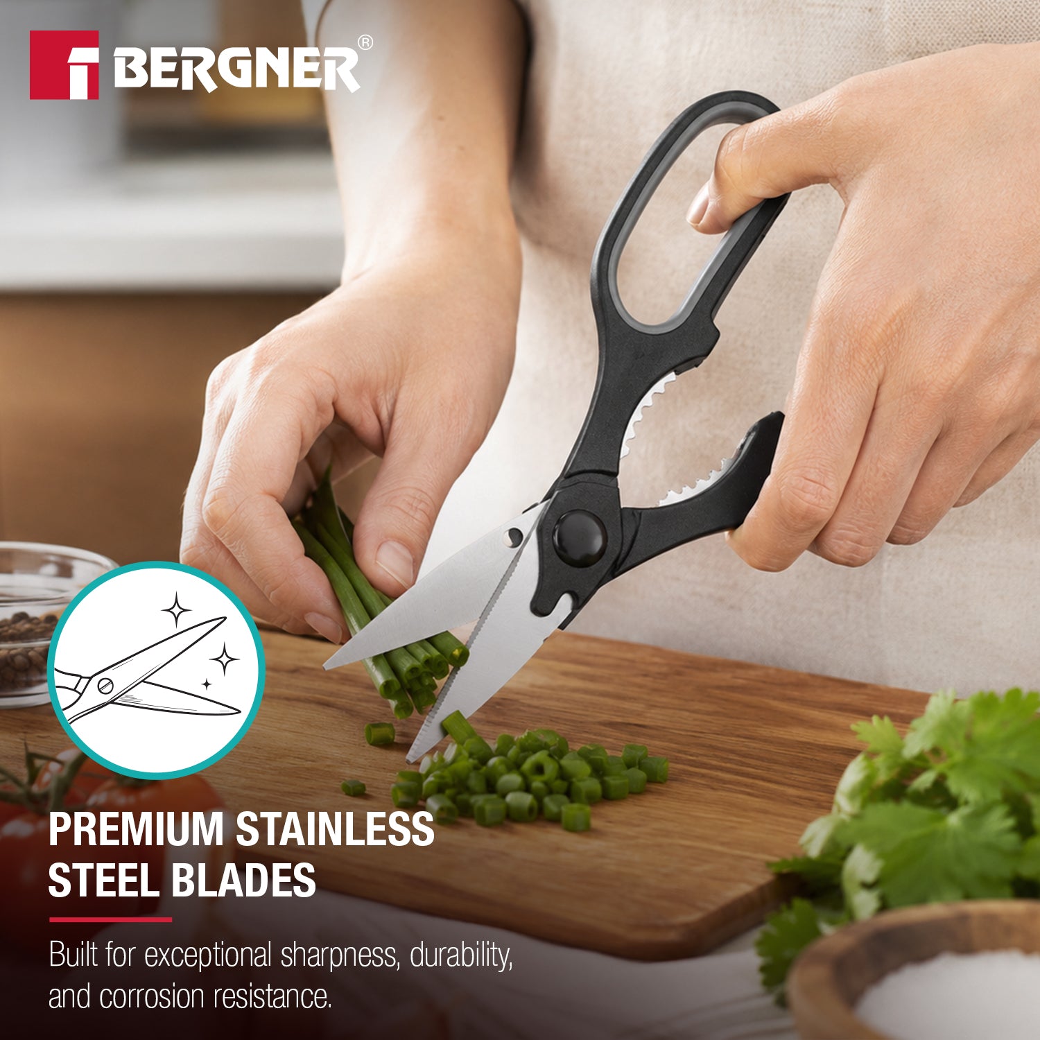 Essential Plus Multi Purpose Stainless Steel Scissor 21cm