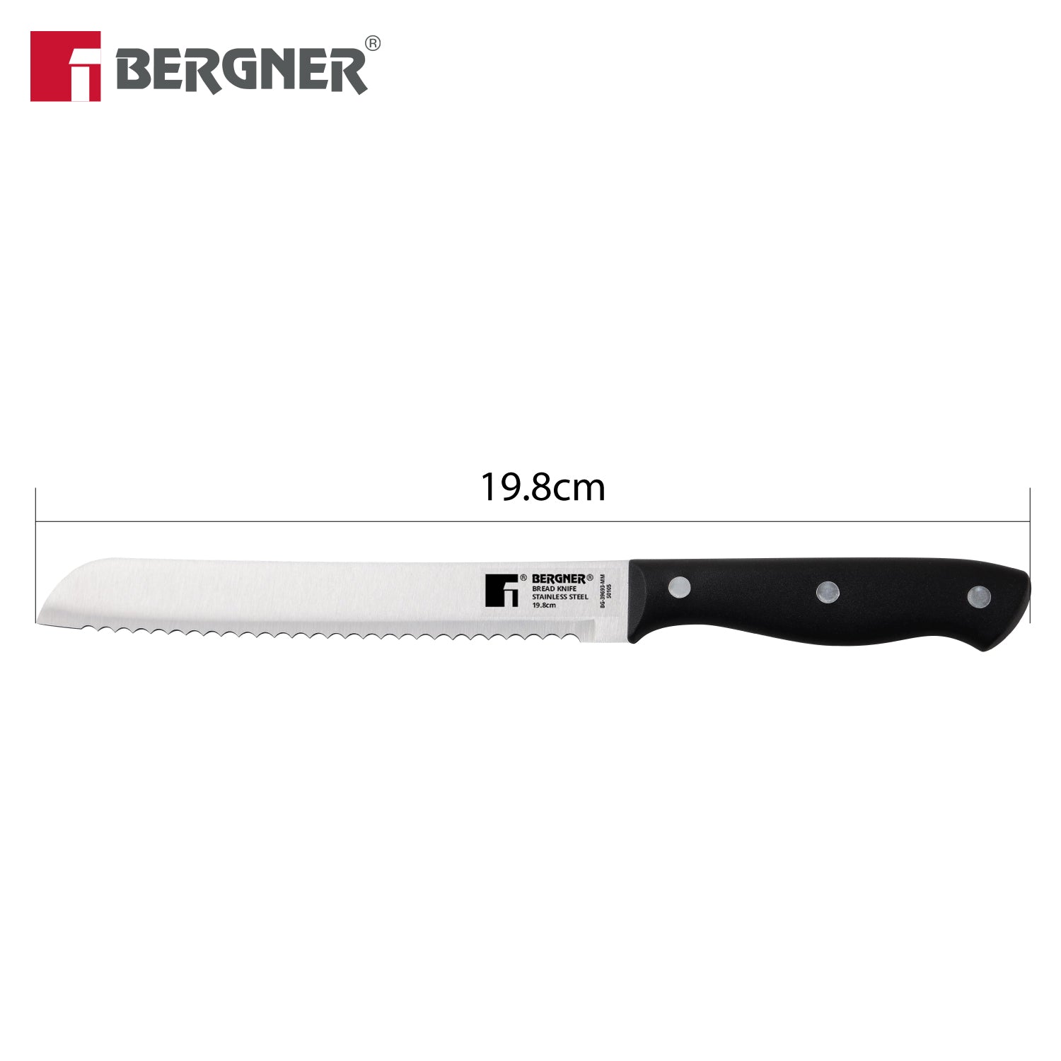 Essential Plus Stainless Steel Bread Knife 19.8cm