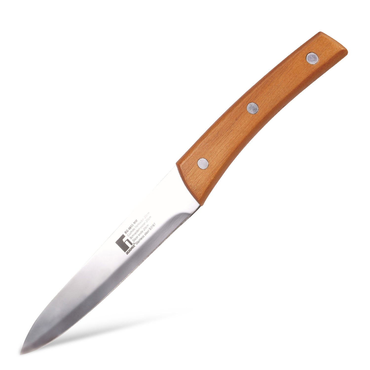 Natural Stainless Steel 20cm Slicer Kitchen Knife