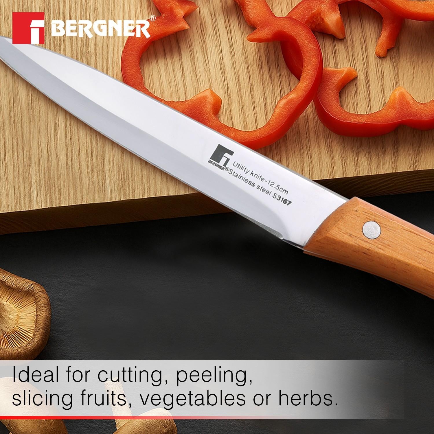 Nature Stainless Steel 12.5cm Utility Kitchen Knife