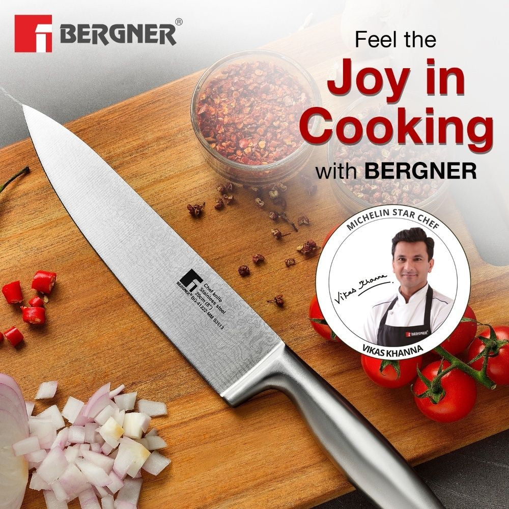Argent Stainless Steel 20cm Chef Knife, Matt Finish