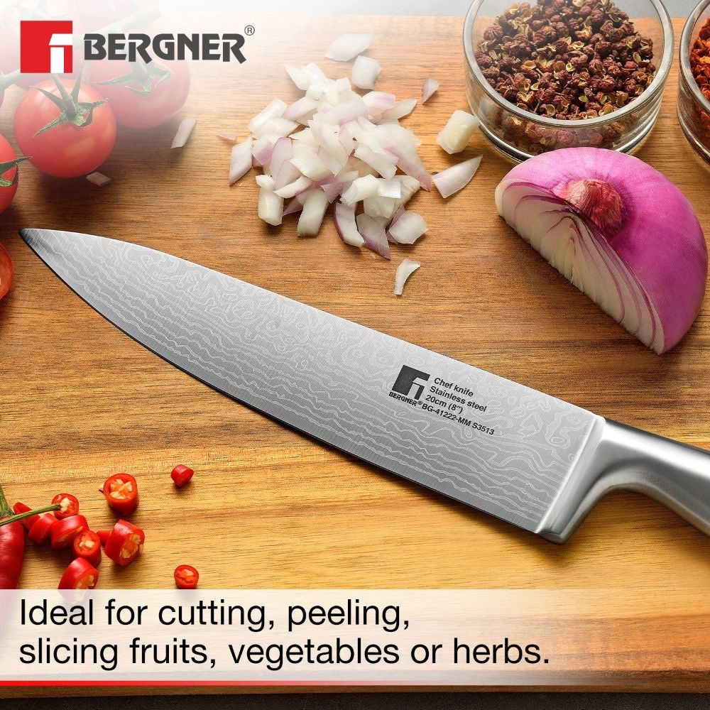 Argent Stainless Steel 20cm Chef Knife, Matt Finish