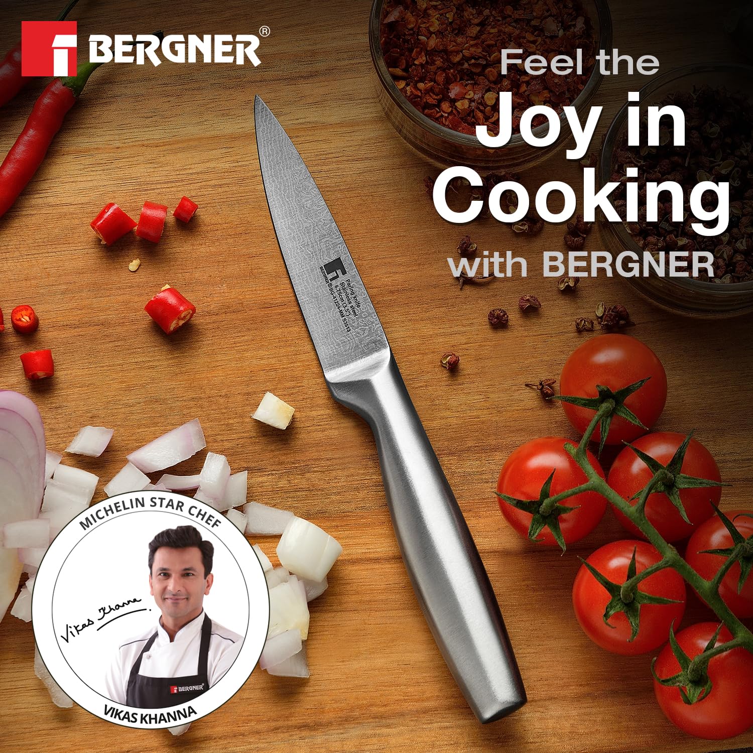 Argent Stainless Steel Paring Knife 8.75cm (3.5')