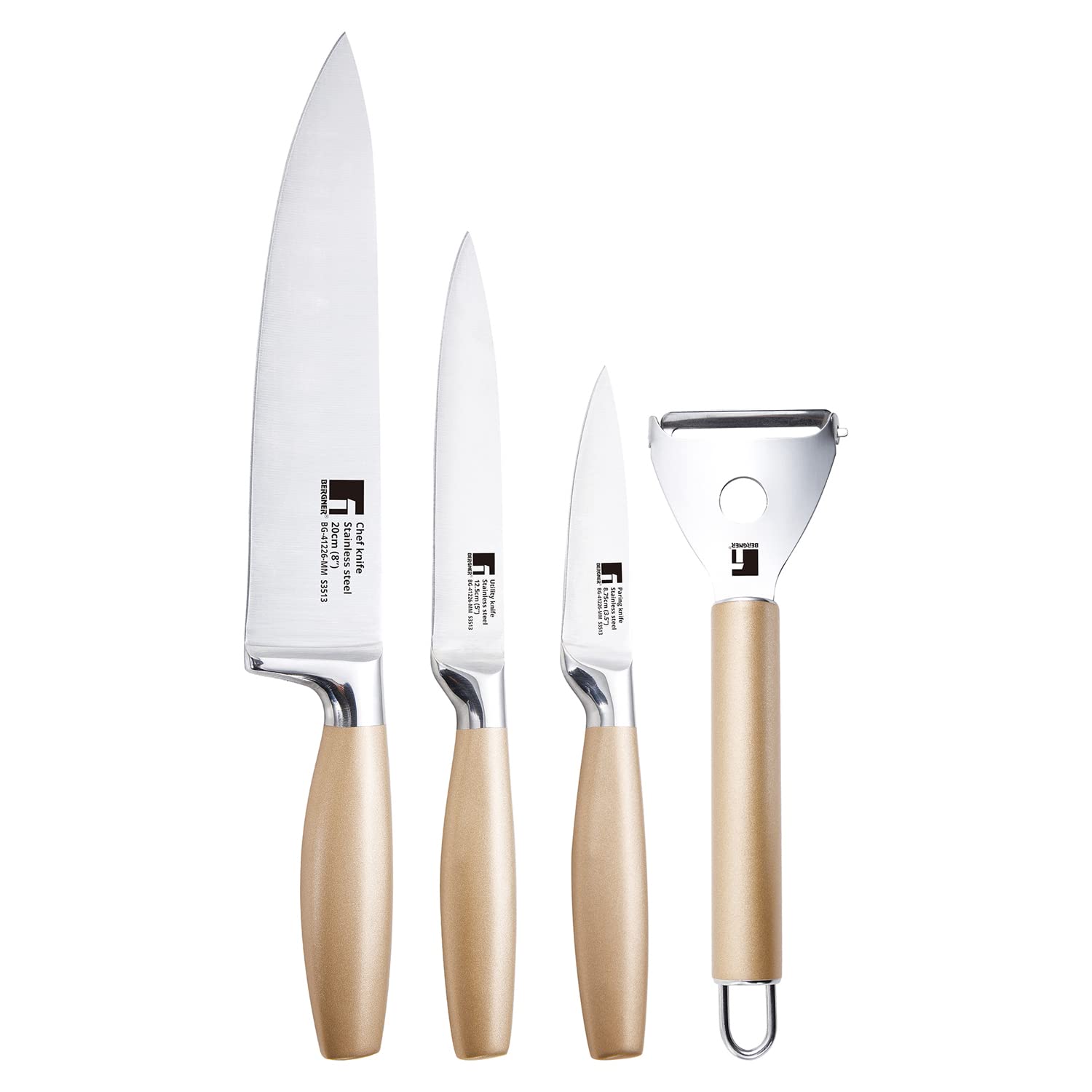 Cento Stainless Steel 4 Pcs Kitchen Knife Set
