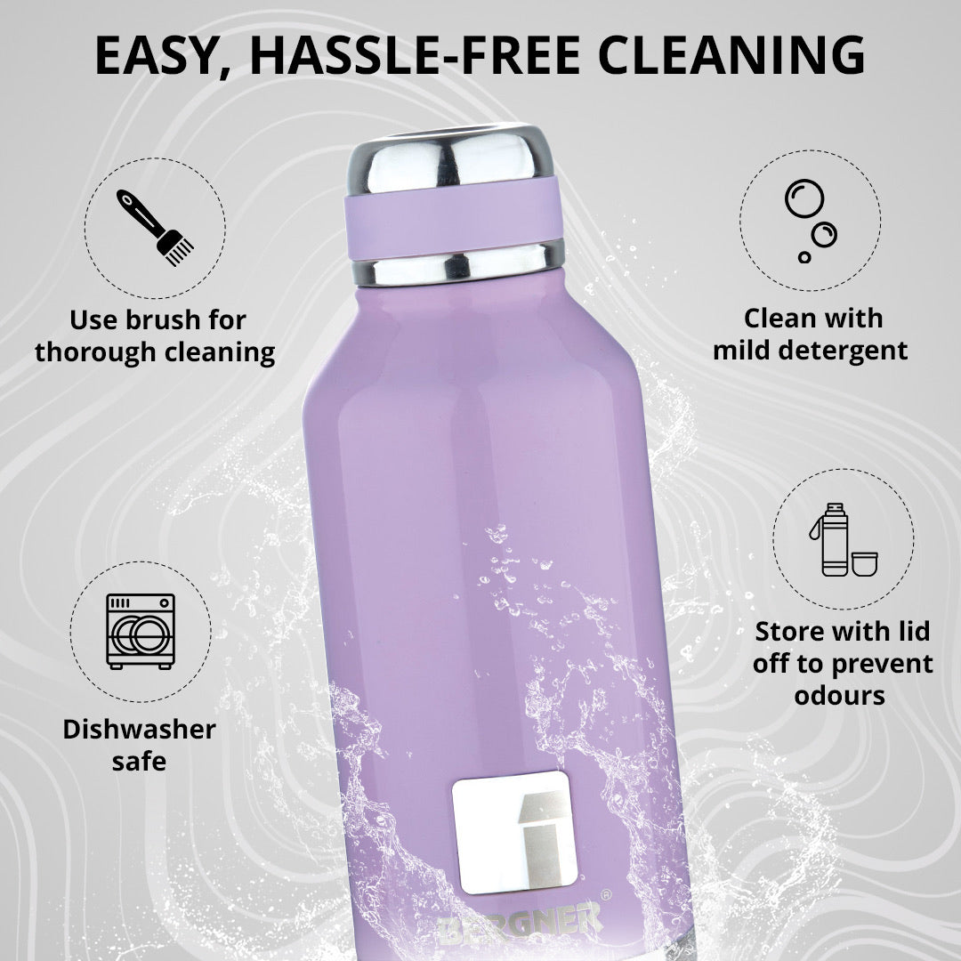 Walking Hydria Thermosteel Hot and Cold 500ml Flask - Purple