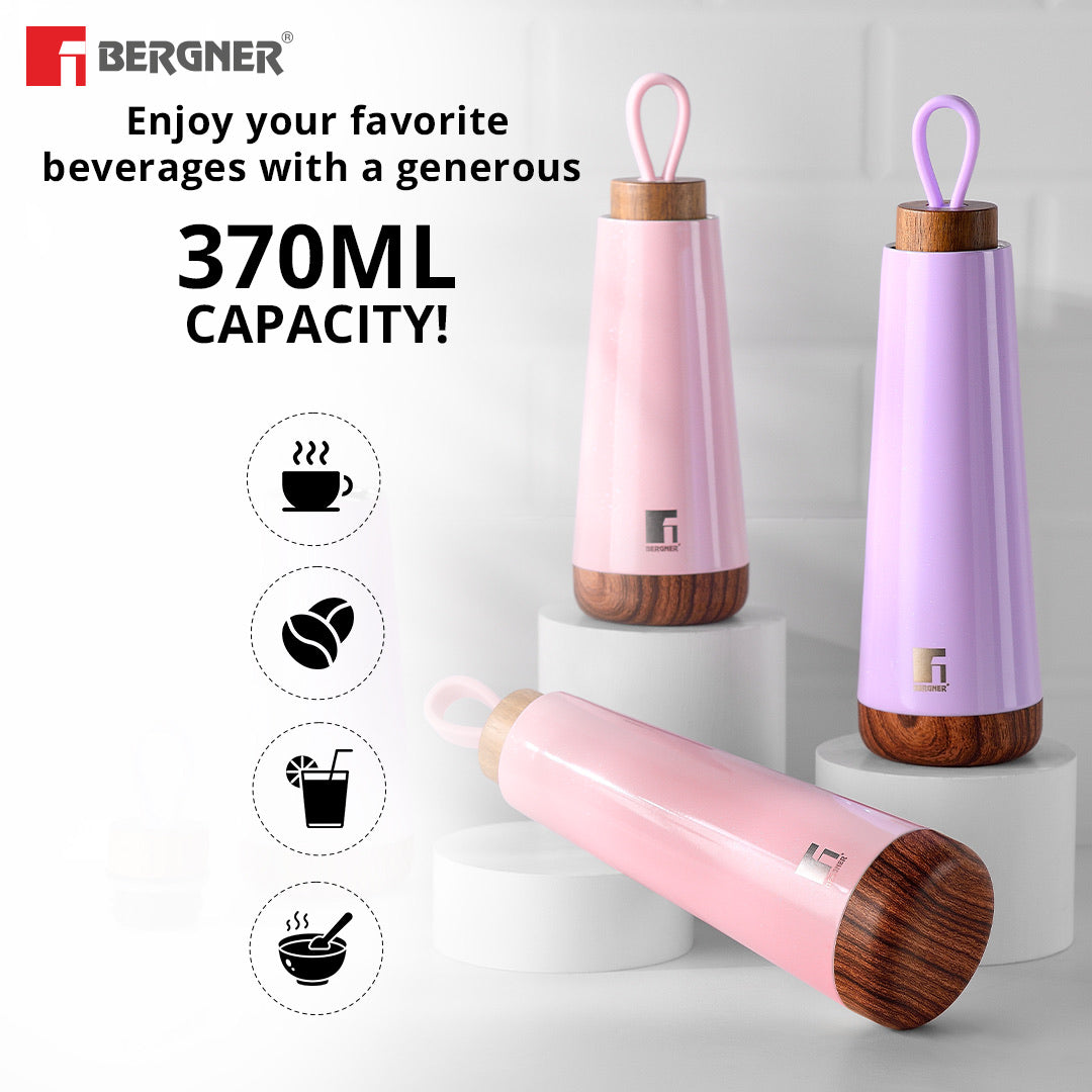 Walking Fairy Fountain Thermosteel Hot and Cold 370ml Flask - Purple