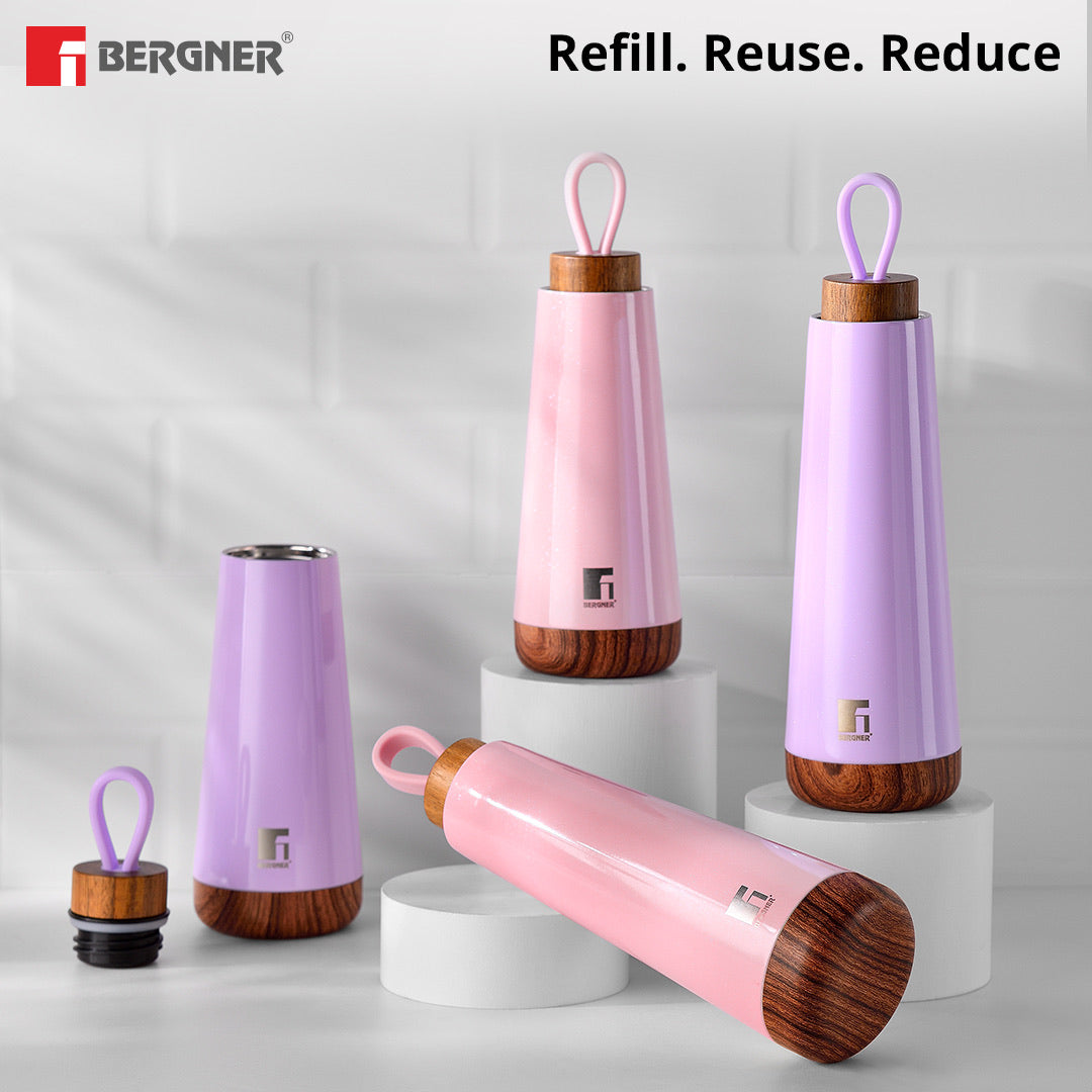 Walking Fairy Fountain Thermosteel Hot and Cold 500ml Flask - Pink