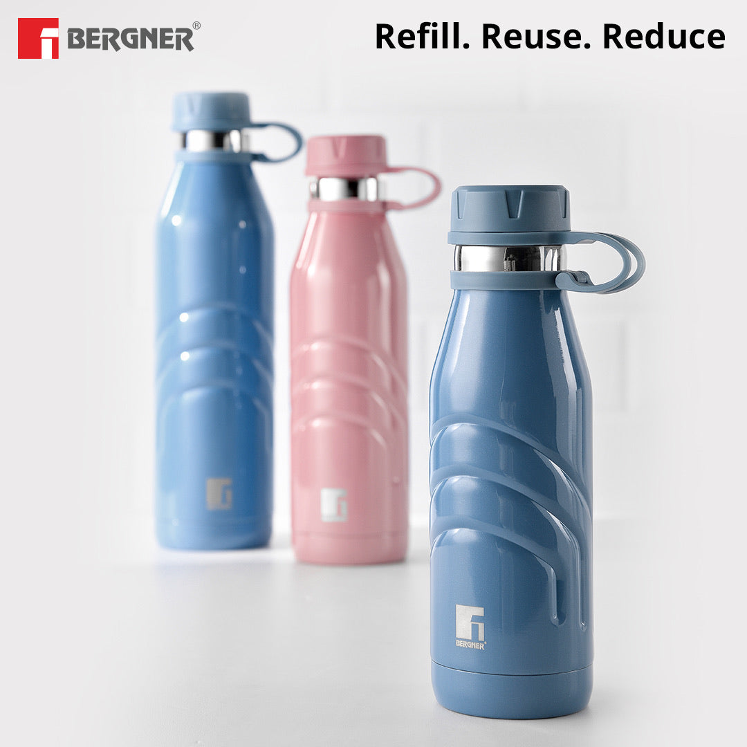 Walking AquaFlex Thermosteel Hot and Cold Bottle, 500ml Flask - Pink