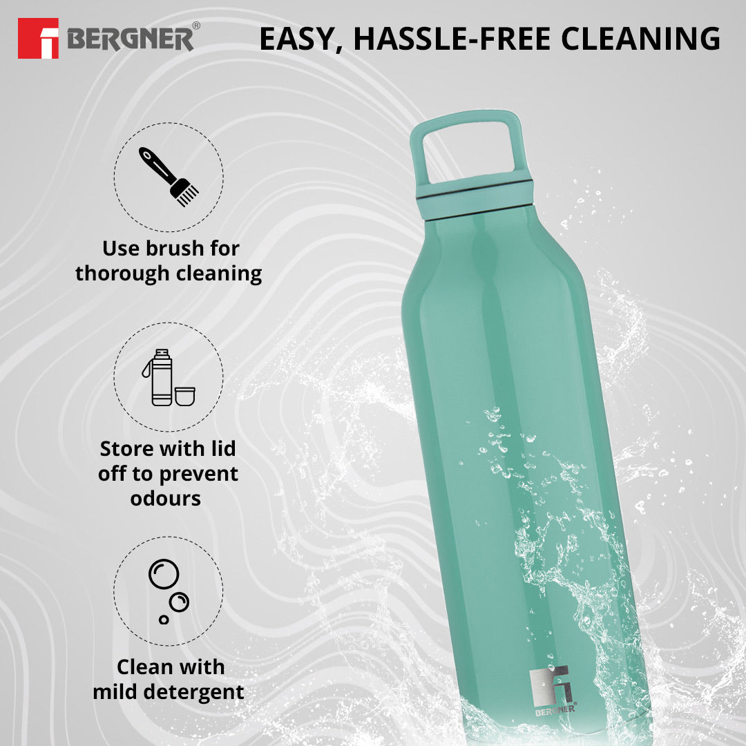 Walking Daisy Droplet Thermosteel Hot and Cold 525ml Flask - Green