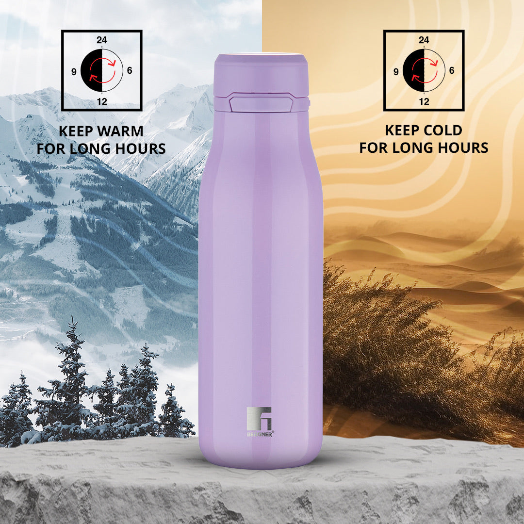 Walking Liquid Luxe Thermosteel Hot and Cold 720ml Flask - Purple