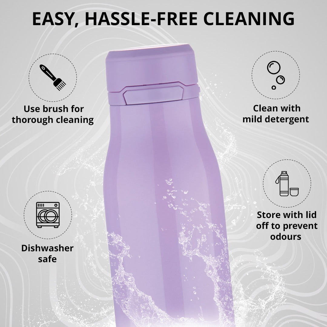 Walking Liquid Luxe Thermosteel Hot and Cold 720ml Flask - Purple