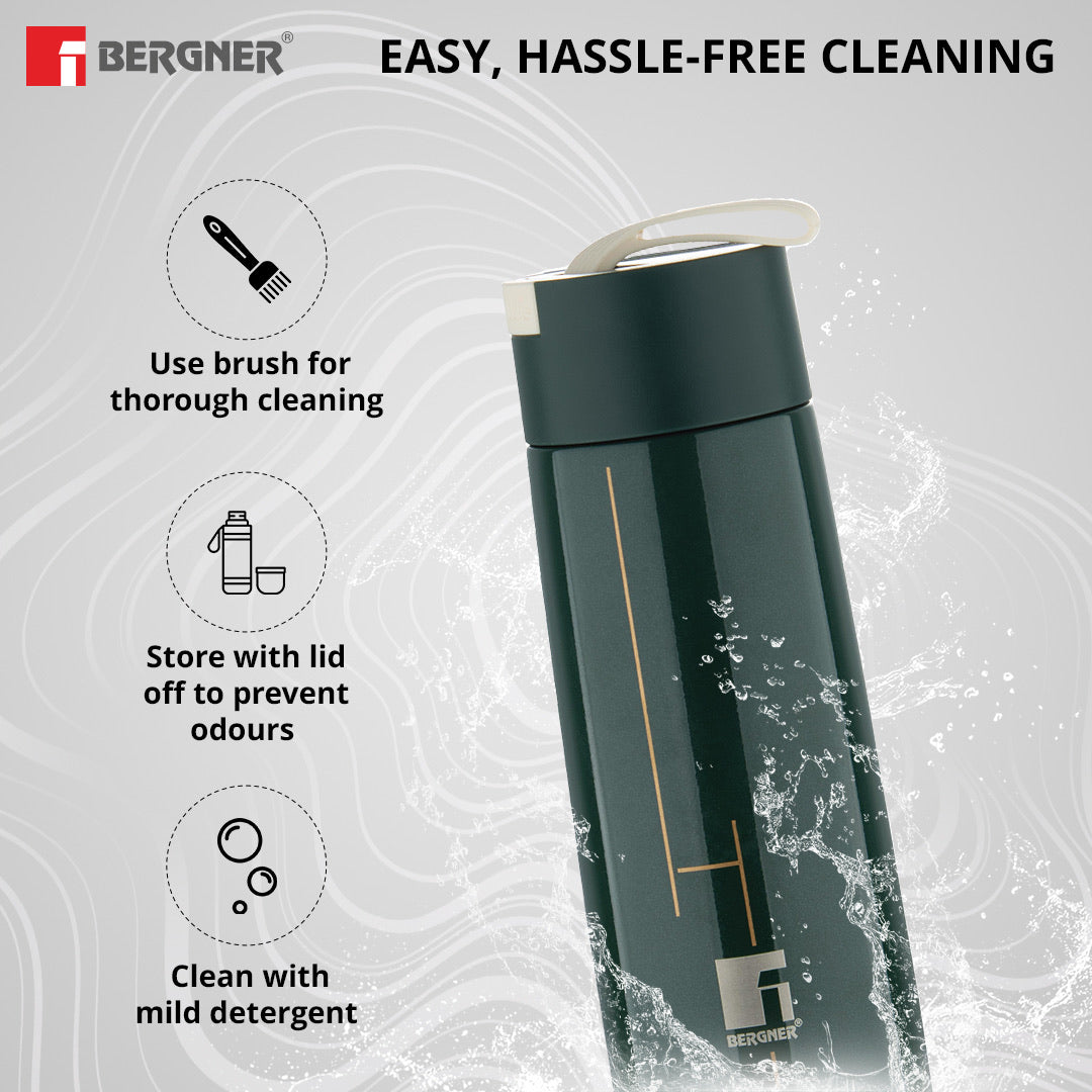 Walking Filter Flow Thermosteel Hot and Cold 350ml Flask - Green