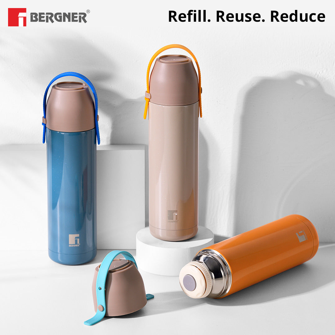 Walking Eleganza Thermosteel Hot and Cold 500ml Flask - Brown