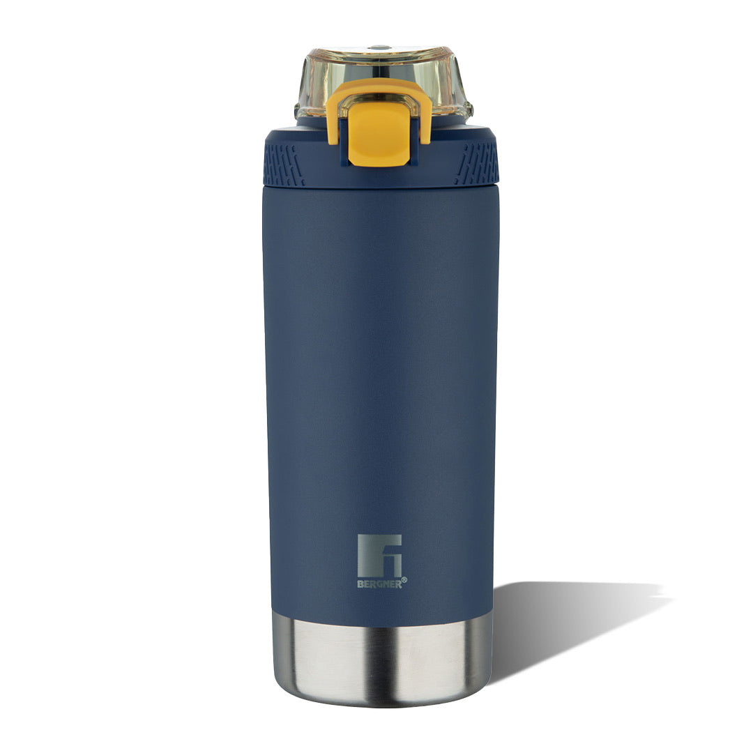 Walking Gymmate Alpha Thermosteel Hot and Cold Bottle 720ml Flask - Dark Blue